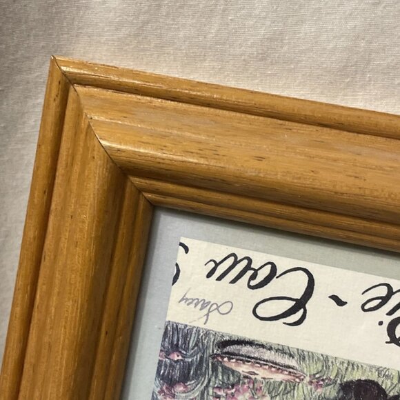 Framed Print 1989 Figi Graphics Illustration By Darcy Gerdes Cow Pie 12 x 7 Farm - Picture 11 of 13